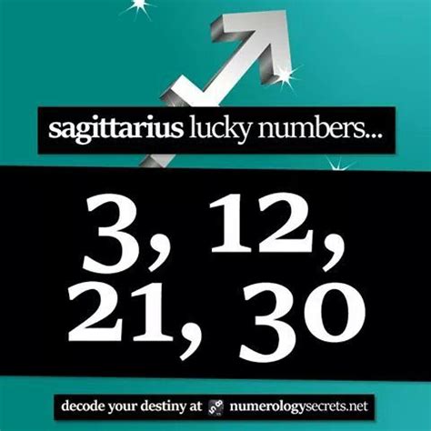 sagittarius winning numbers|The Luckiest Numbers for Sagittarius and More..